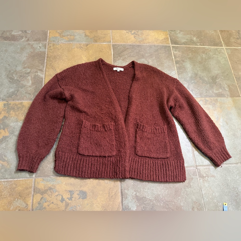 Sold Cozy Academia Alpaca Wool Blend Cardigan Sweater XXS Oversize Grandma